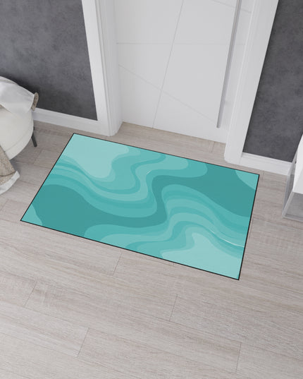 Tif Green Wavey 36" x 60" Heavy Duty Floor Mat