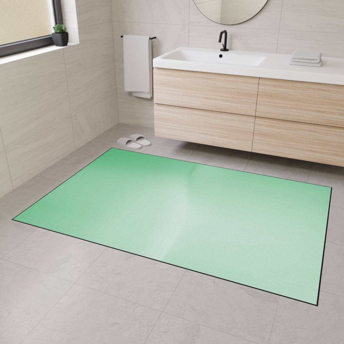 Mint Fade 48" x 72" Heavy Duty Floor Mat
