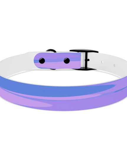 Pastel Purple Family Patches Large Dog Collar