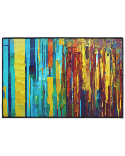 Striped Alpha 18" x 27" Heavy Duty Floor Mat