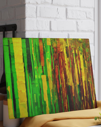 Striped Beta 11" x 15" Glass Cutting Board