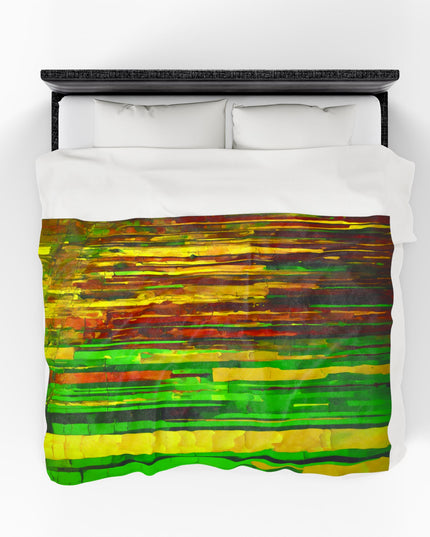 Striped Beta Velveteen Plush Blanket, 60" x 80"