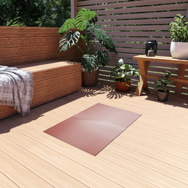 Rose Red Fade Outdoor Rug, 24" x 36"