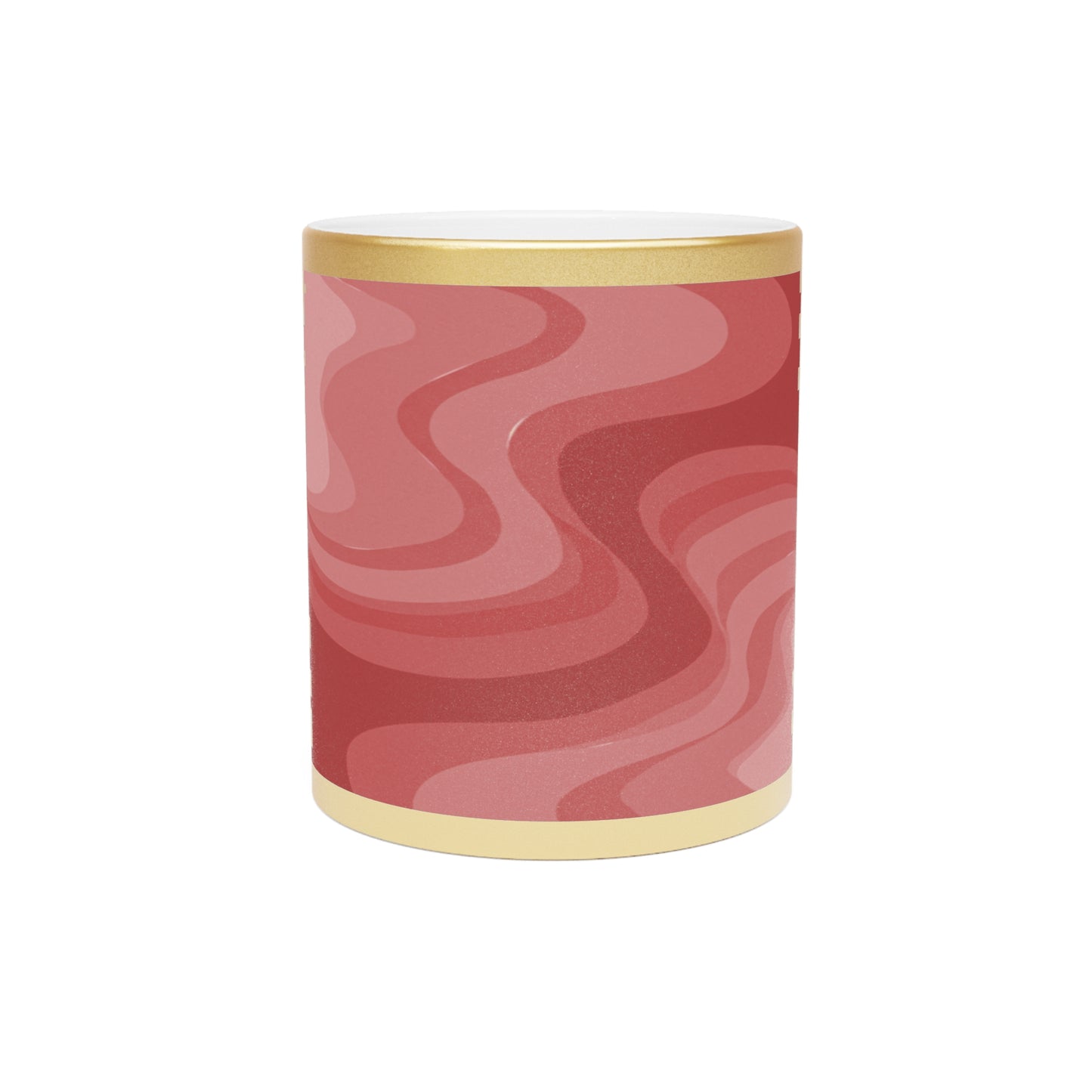 Power Red Wavey 11 oz Metallic Mug (Silver\Gold)