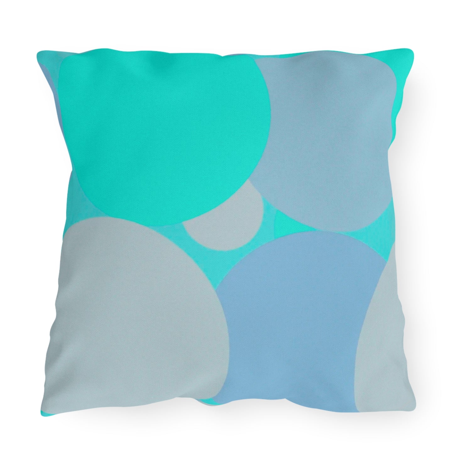 Pastel Tan and Tif Patches 20" x 20" Outdoor Pillows
