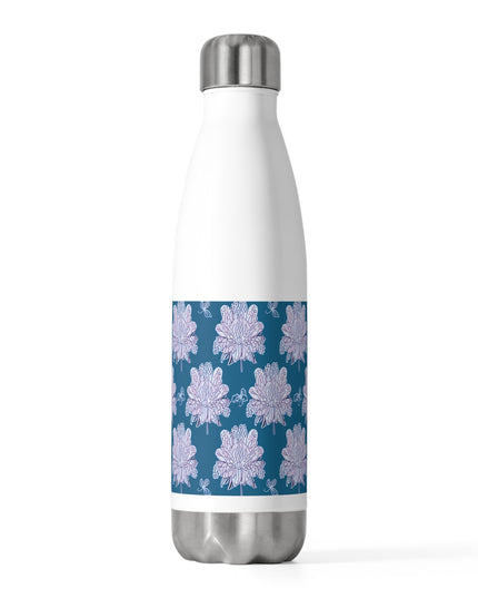 Lavender Floral Butterflies 20oz Insulated Water Bottle