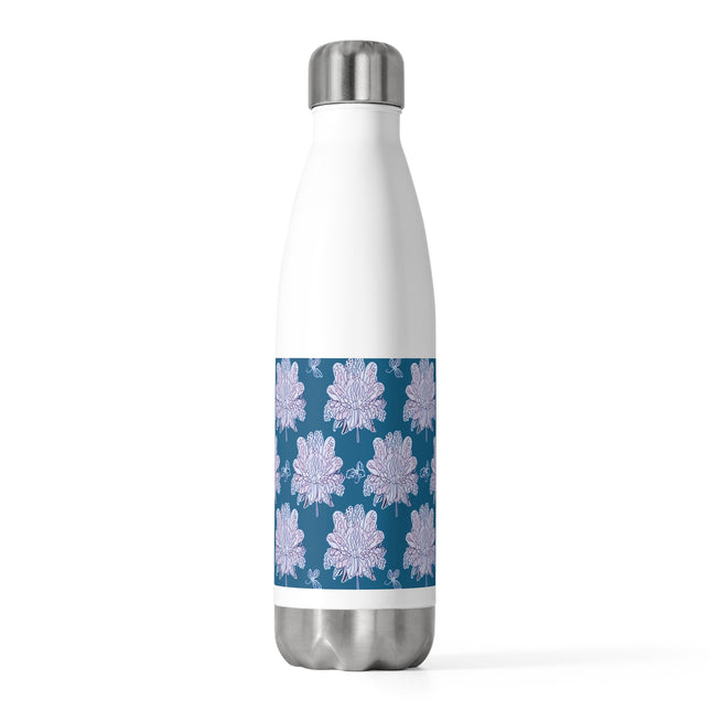 Lavender Floral Butterflies 20oz Insulated Water Bottle