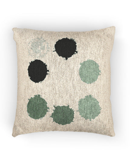 Mint Green Barrel Woven Pillow, 17" x 18"