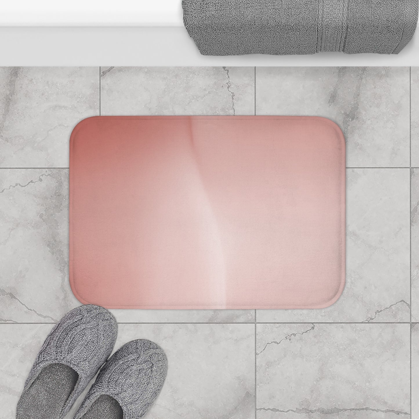 Rose Red Fade 24" x 17" Bath Mat
