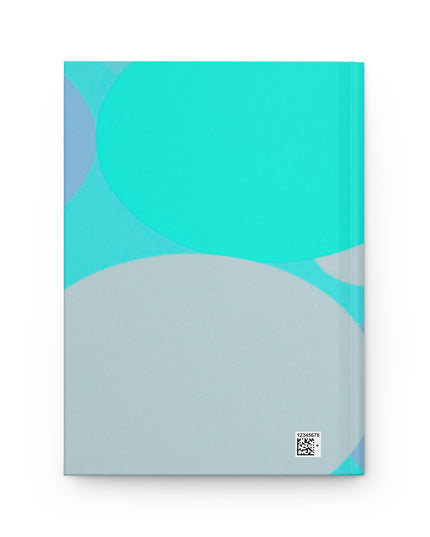 Pastel Tan and Tif Patches 5.75" x 8" Hardcover Journal Matte with 150 lined pages