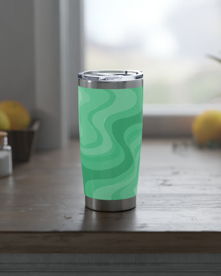 Mint Green Wavey Vagabond 20oz Tumbler