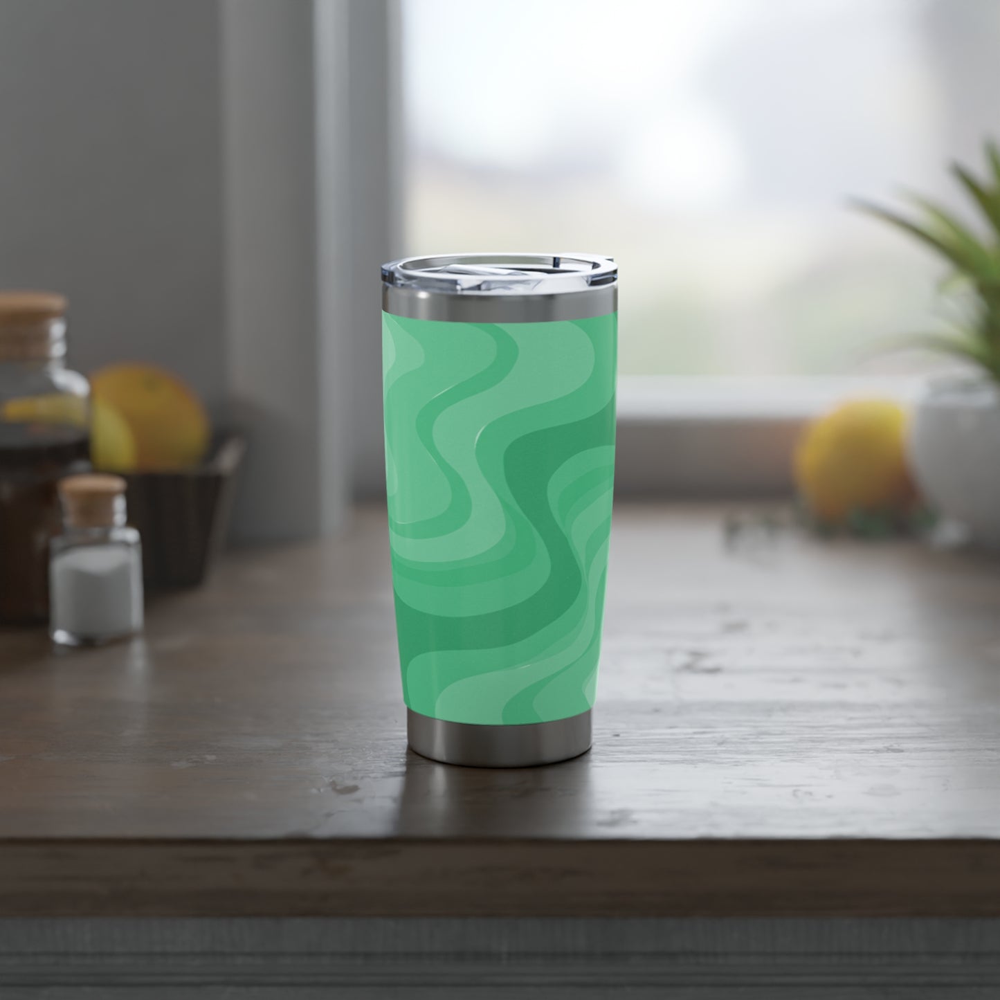 Mint Green Wavey Vagabond 20oz Tumbler