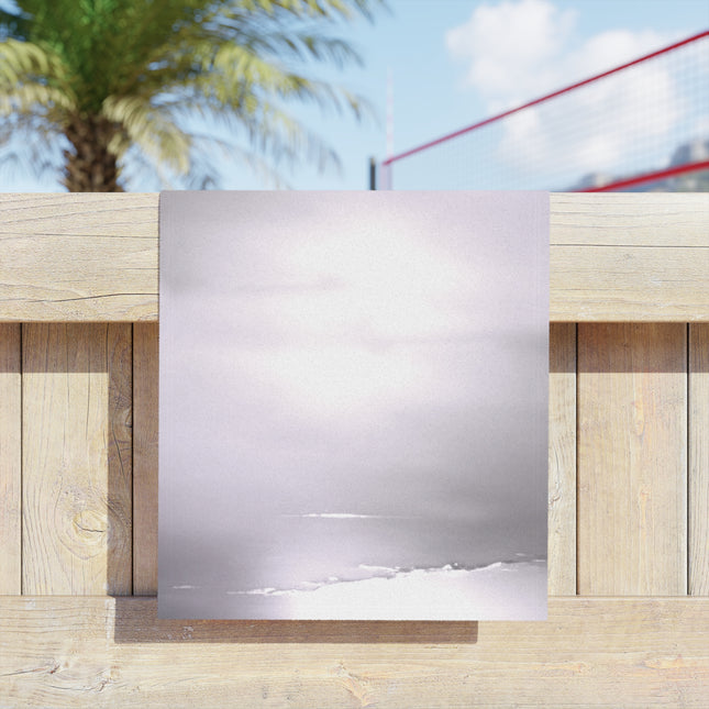 Sephia Sea Dark Fog Beach Towel, 18" x 27"