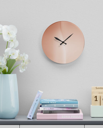 Soft Fade Acrylic Wall Clock, Round or Square, 10.75" x 10.75"