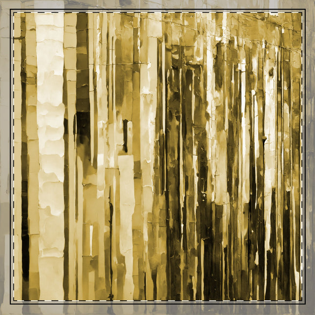 Striped Light Brown 10" x 10" Cotton Twill Napkin