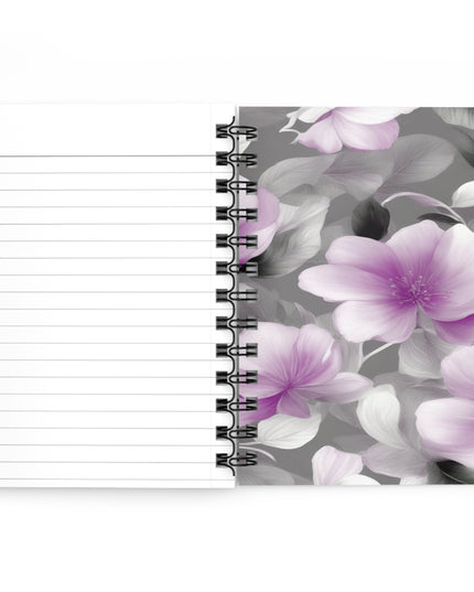 Purple Blossom Floral Bunch Bound Journal, 5" x 7" 150 pages