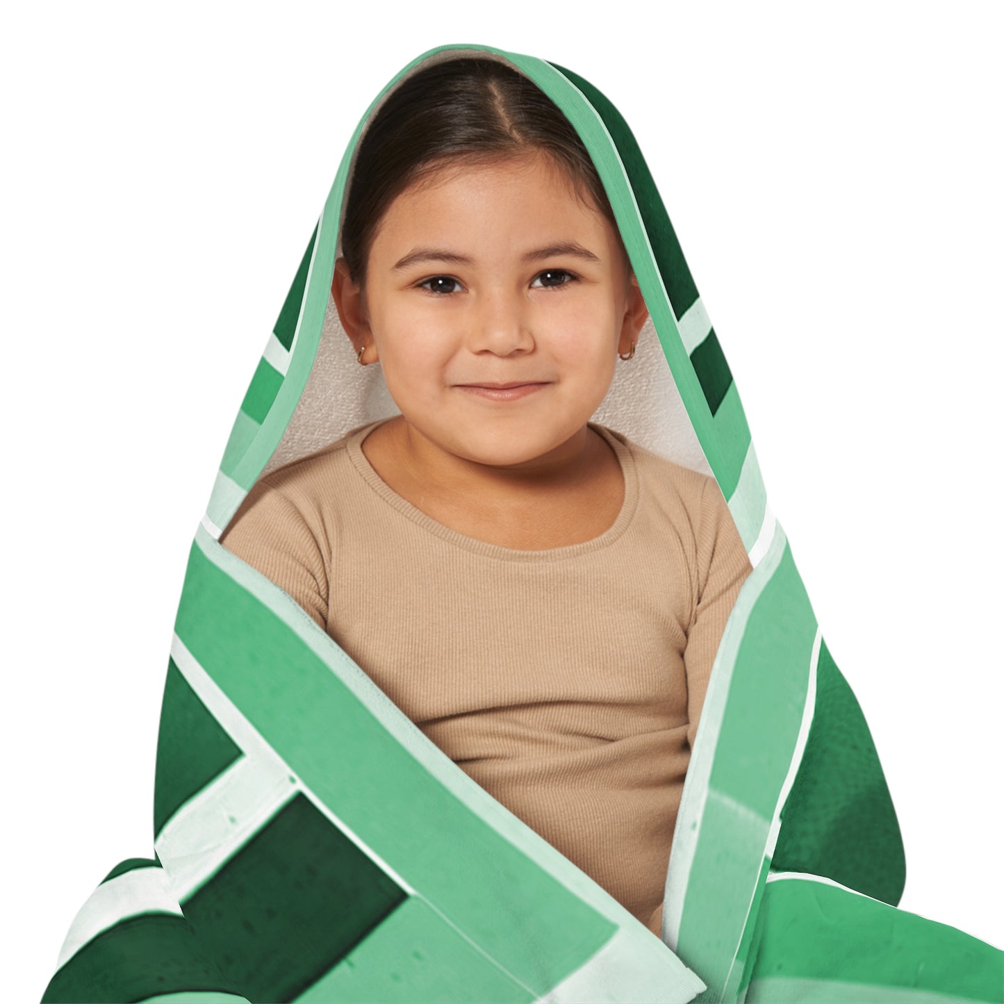 Mint Shadow Youth Hooded Towel, 24" x 48"