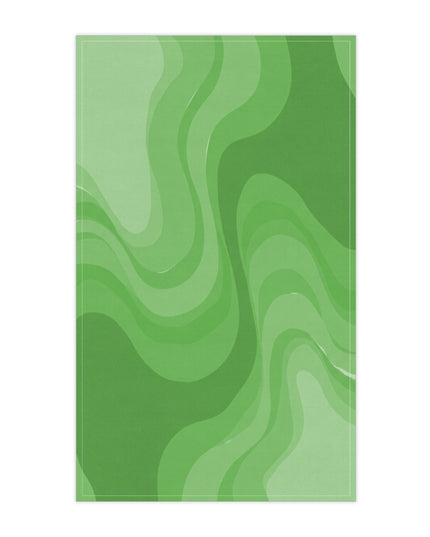 Greenie Meanie Wavey Tea Towels (cotton, poly), 18" x "30