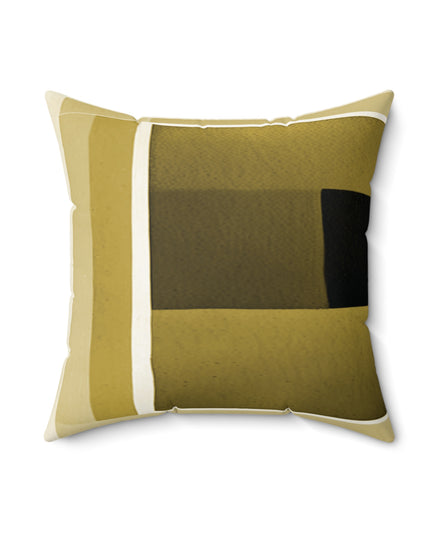 Tan Shadow 18" x 18" Faux Suede Square Pillow