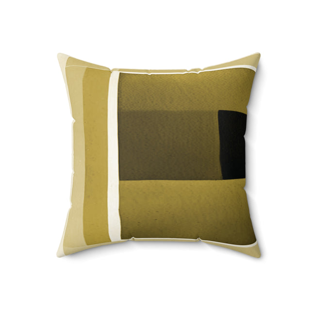 Tan Shadow 18" x 18" Faux Suede Square Pillow