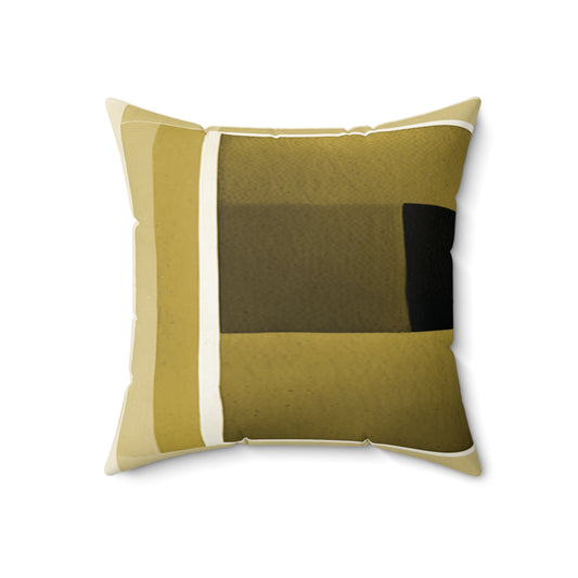 Tan Shadow 18" x 18" Faux Suede Square Pillow