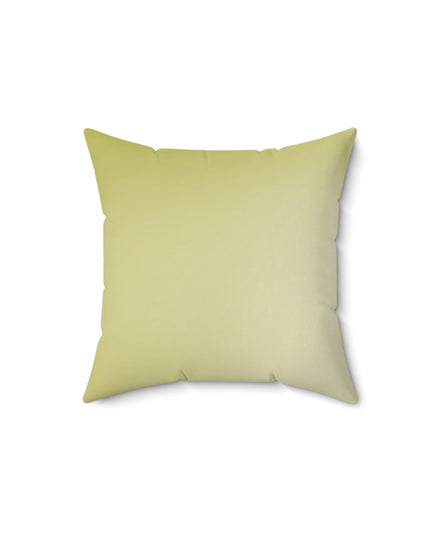 Lemon Fade 14" x 14" Faux Suede Square Pillow