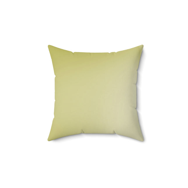 Lemon Fade 14" x 14" Faux Suede Square Pillow