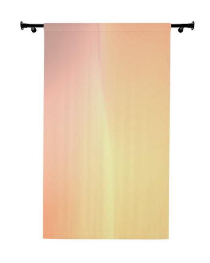 Hot Peach Fade Window Curtain, 50" x  84", blackout