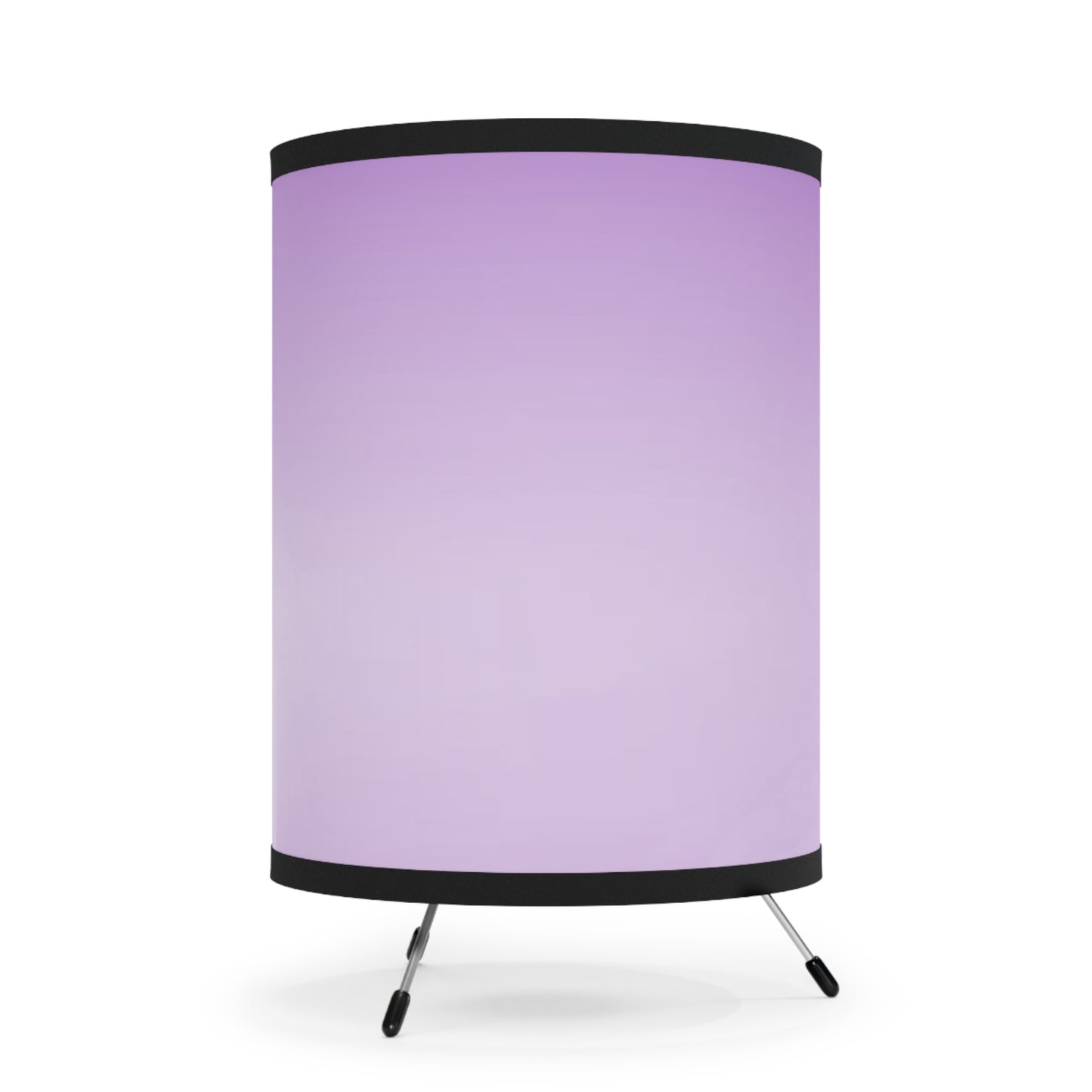 Soft Lavender Fade Tripod Lamp with High-Res Printed Shade, US\CA plug