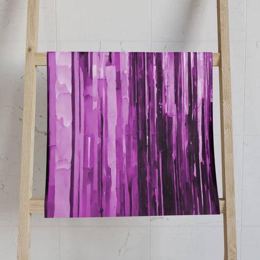 Striped Powder Lavender Hand Towel, 16" x 28"