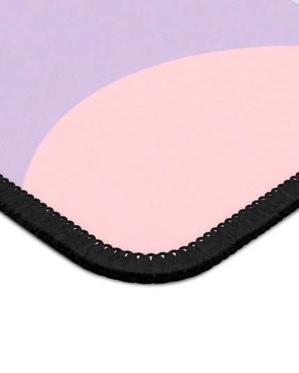 Pastel Peach and Soft Green Patches 9" x 7" Gaming Mouse Pad