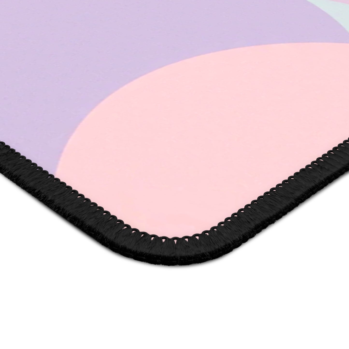 Pastel Peach and Soft Green Patches 9" x 7" Gaming Mouse Pad