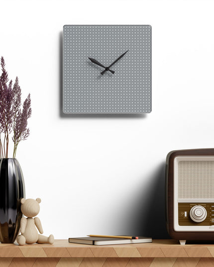 Desaturated Star-crossed Bodies Acrylic Wall Clock, Round or Square, 10.75" x 10.75"