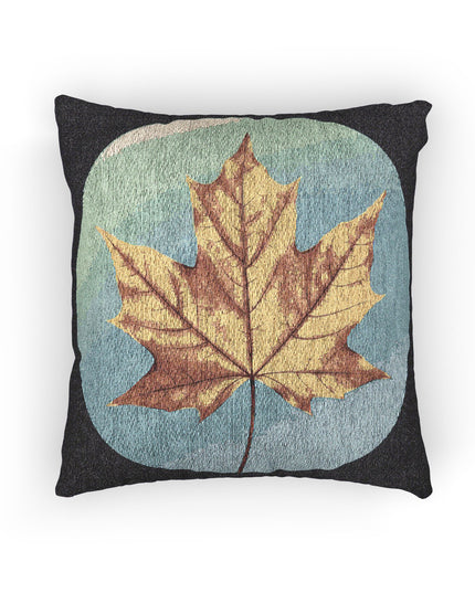 Alpha Maple Leaf Woven Pillow, 17" x 18"