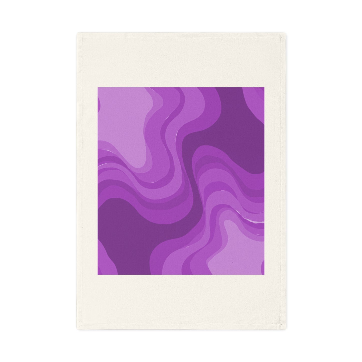 Wavey Purple Wavey 19.6" x 27.5" Cotton Tea Towel