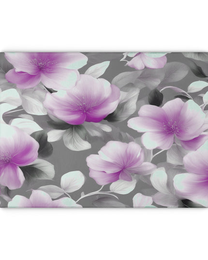 Purple Blossom Floral Bunch Glass Cutting Board, 11" x 15"