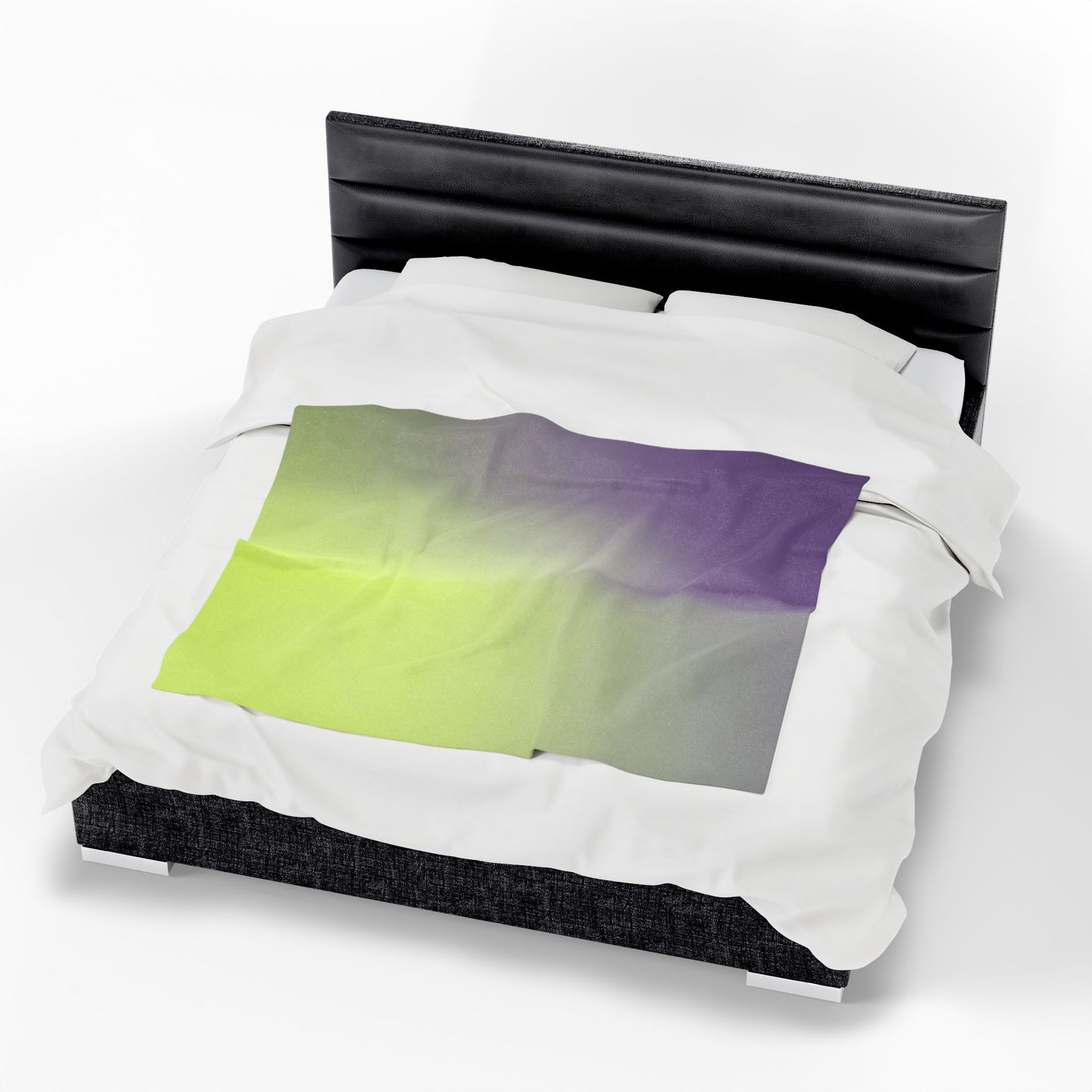 Purple Golden Fade Velveteen Plush Blanket, 50" x 60"