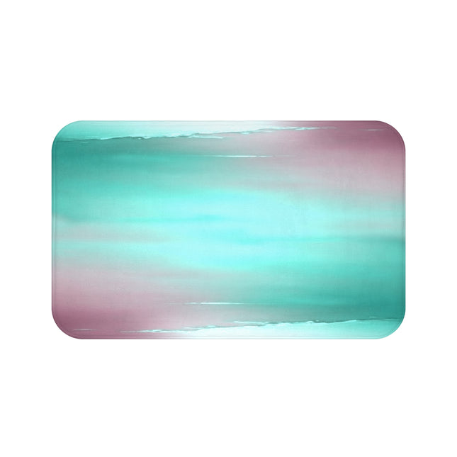 Green Sea Lavender Fog 34" x 21" Bath Mat