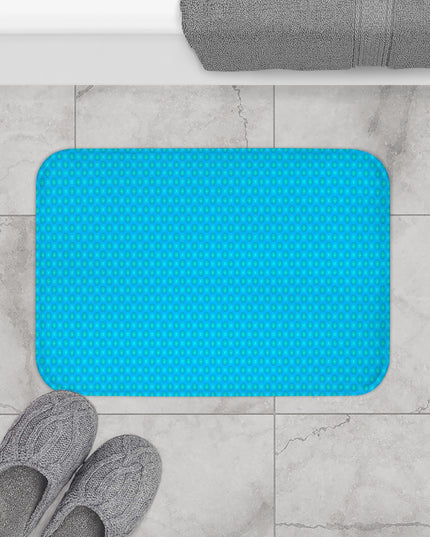 Blue Green Star-crossed Bodies 24" x 17" Bath Mat