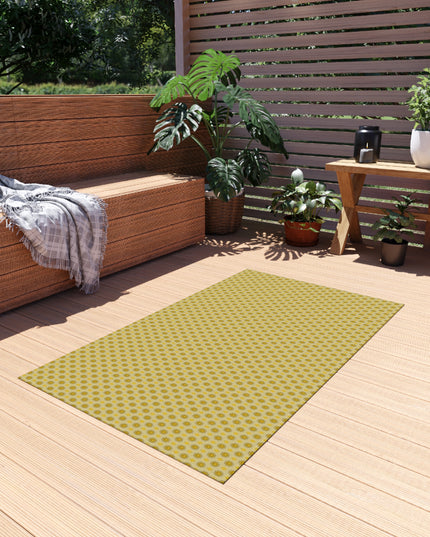 Lemongrass Star-crossed Bodies Outdoor Rug, 36" x 60"