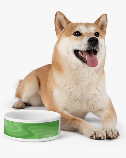 Greenie Meanie Wavey 16 oz Pet Bowl