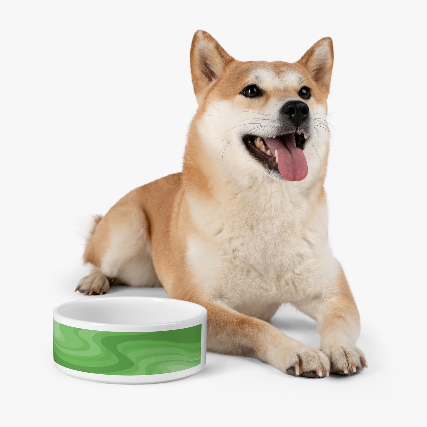 Greenie Meanie Wavey 16 oz Pet Bowl