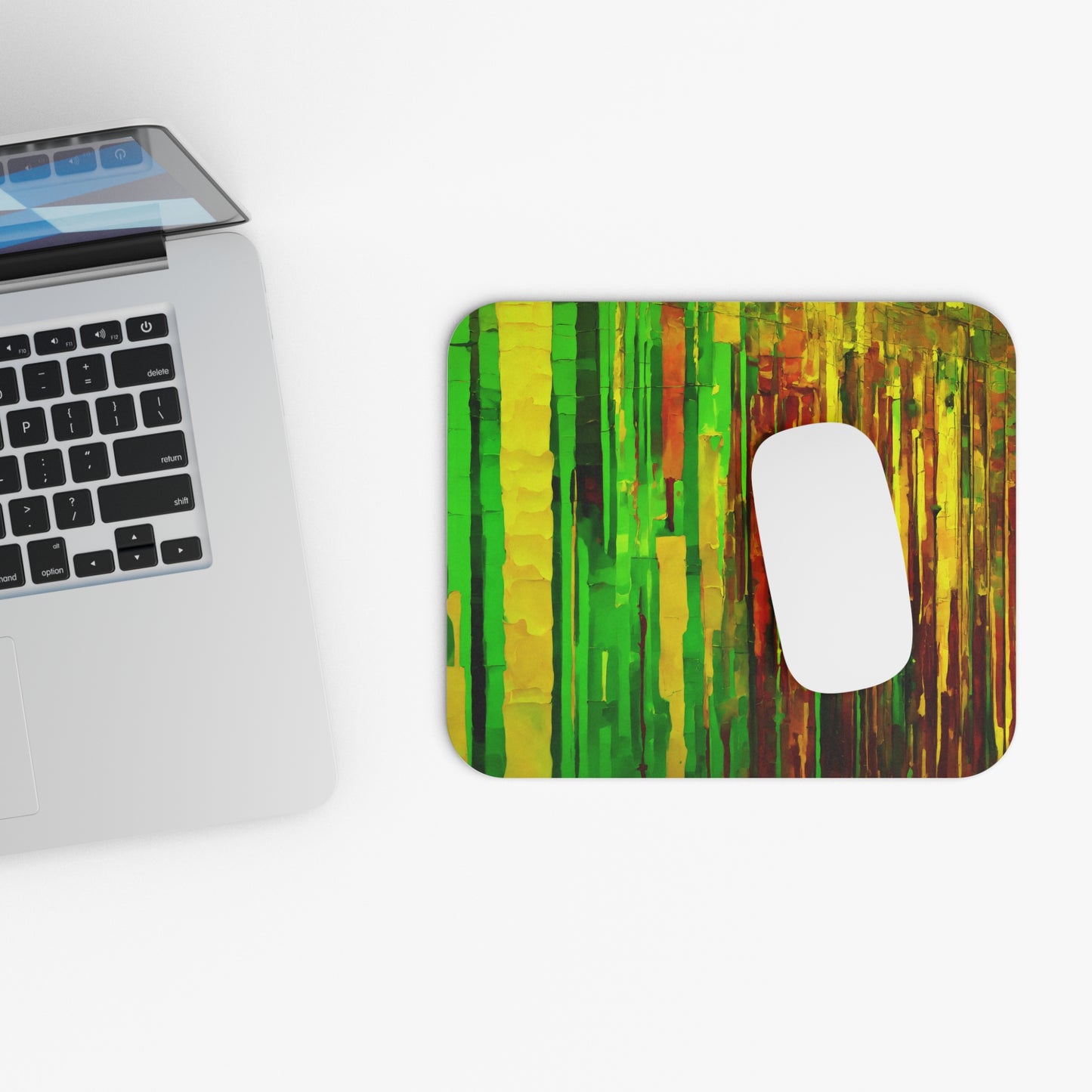 Striped Beta Mouse Pad, 9" x 8" Rectangle