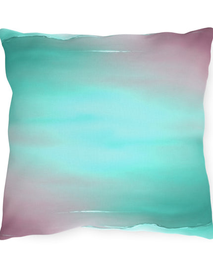 Green Sea Lavender Fog 16" x 16" Outdoor Pillow