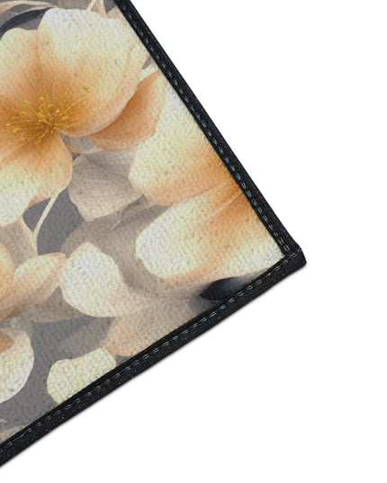 Soft Blossom Floral Bunch Heavy Duty Floor Mat, 18" x 27"