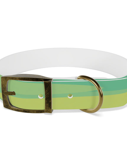 Pastel Green Patches Medium Dog Collar