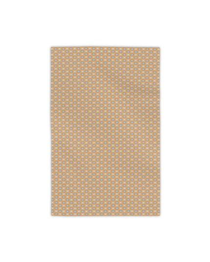 Tan Sunset Star-crossed Bodies Beach Towel, 18" x 27"