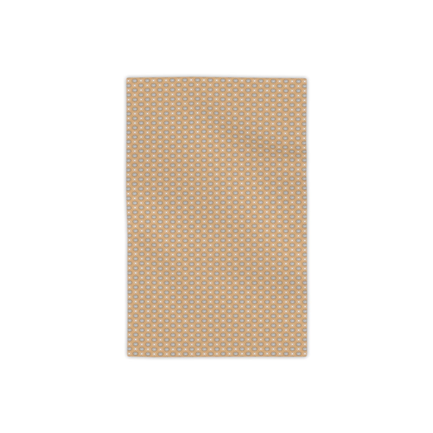 Tan Sunset Star-crossed Bodies Beach Towel, 18" x 27"