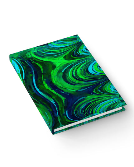Uzi Spiral Blue Green 5" x 7" Journal - 128 Ruled Line pages