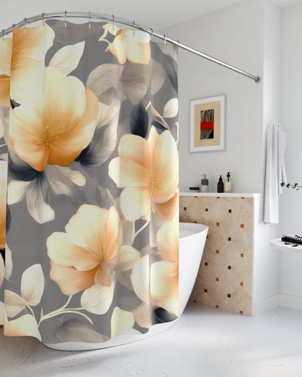Soft Blossom Floral Bunch Shower Curtains, 71" x 74"